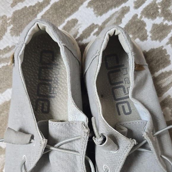 Hey Dude Gray Slip-On Loafers with Cushioned Soles - Picture 2 of 8